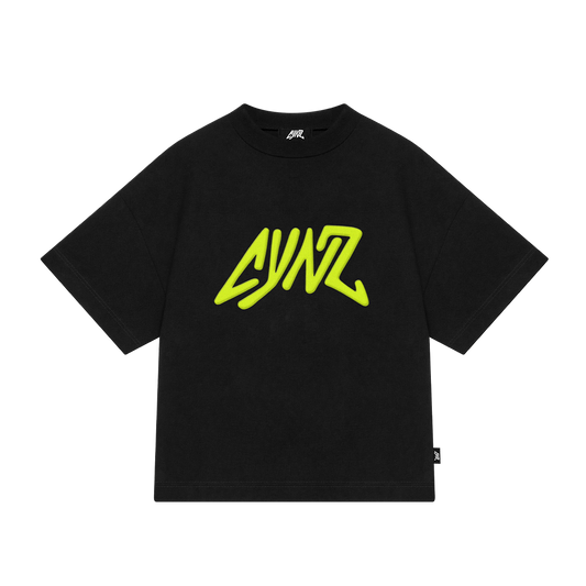 YELLOW IN BLACK T-SHIRT